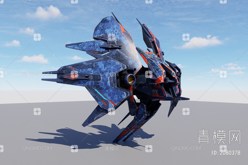 飞船3D模型下载【ID:2080378】