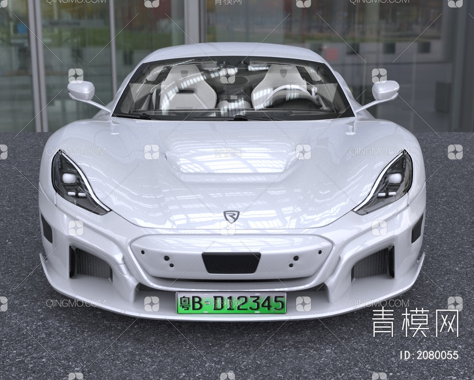 纯电动超级跑车汽车RimacNevera3D模型下载【ID:2080055】