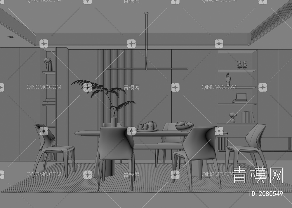 餐厅3D模型下载【ID:2080549】