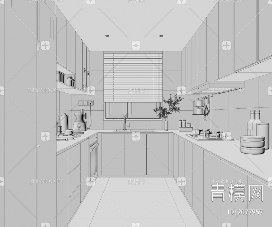 厨房3D模型下载【ID:2077959】