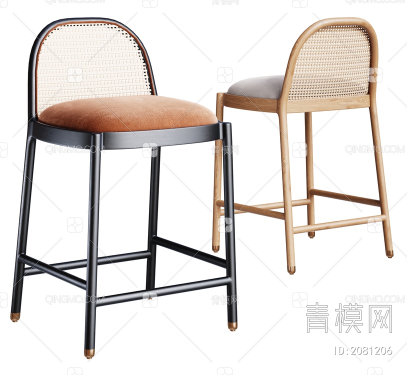 吧椅 吧台椅 吧凳3D模型下载【ID:2081206】