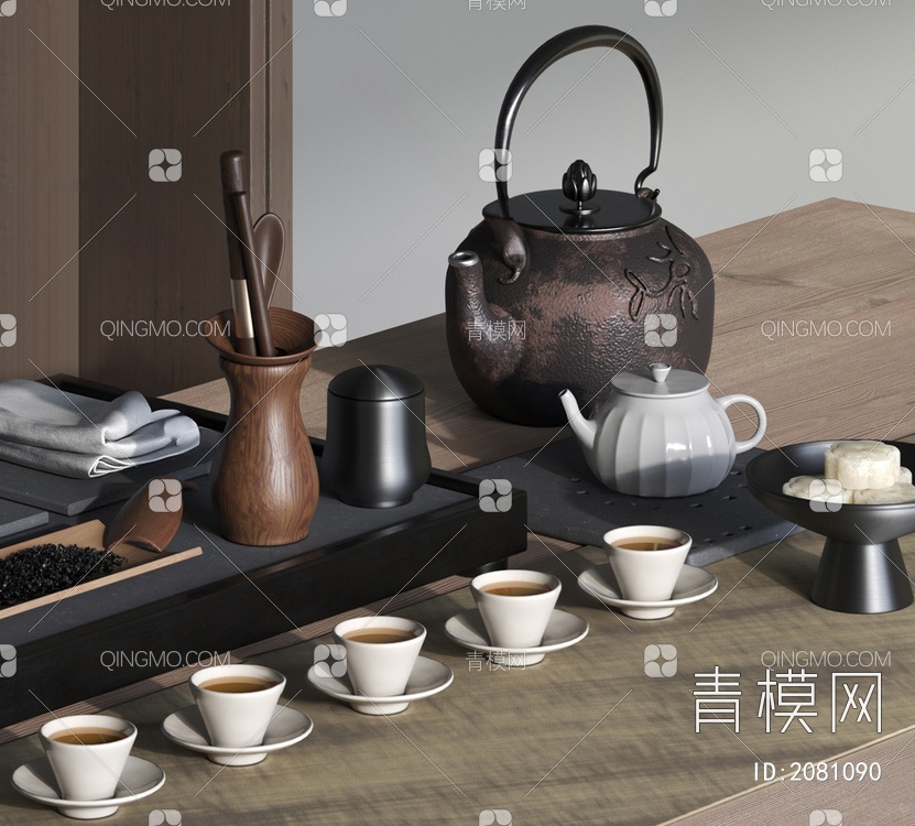 茶具组合3D模型下载【ID:2081090】