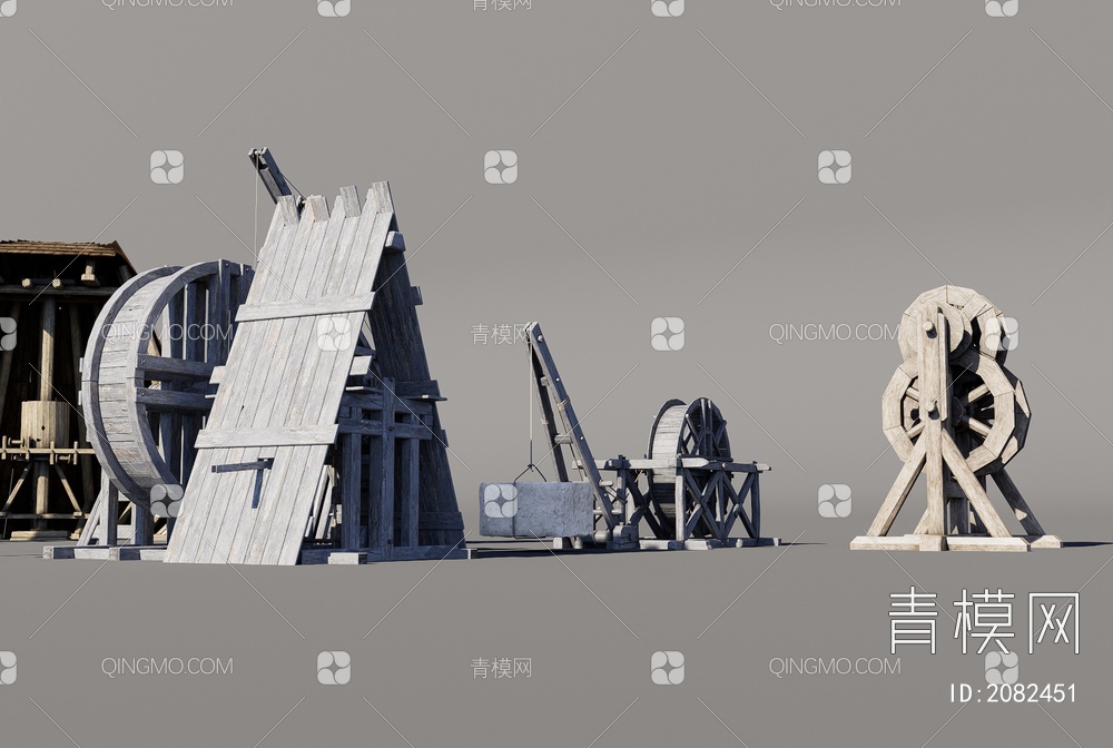 古代生产工具3D模型下载【ID:2082451】
