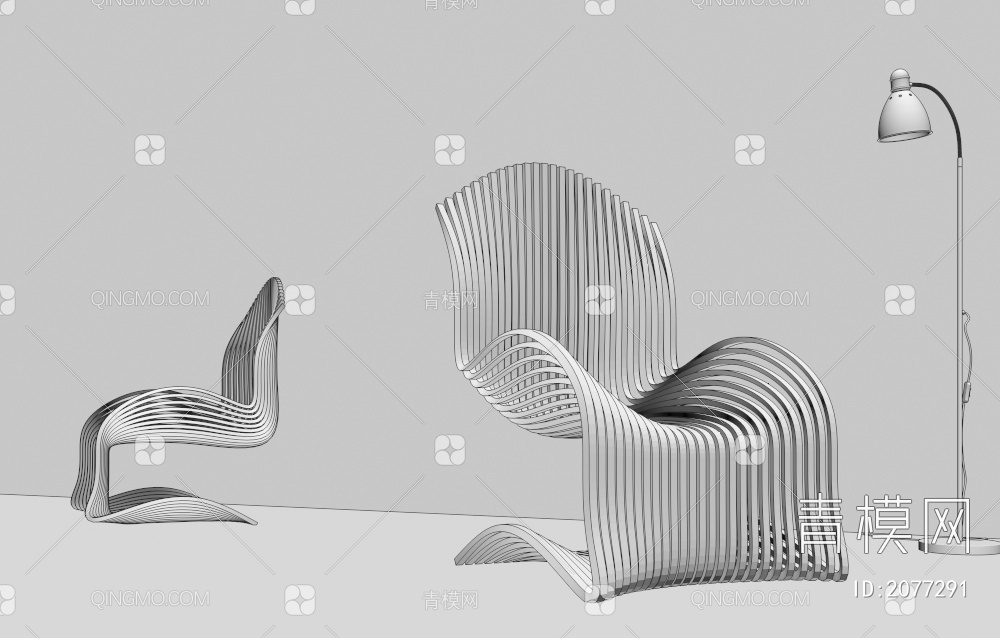 单椅3D模型下载【ID:2077291】