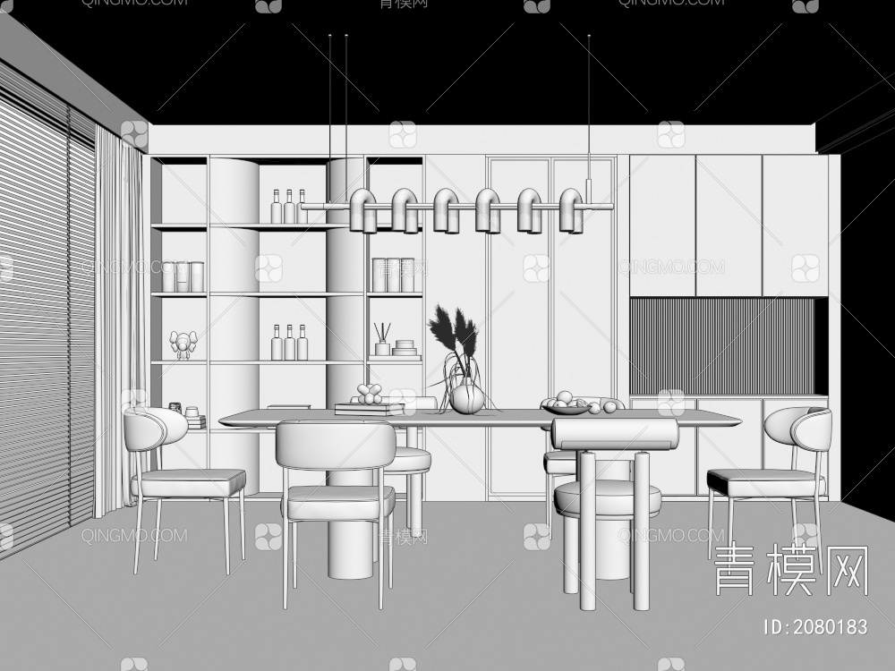 餐厅3D模型下载【ID:2080183】