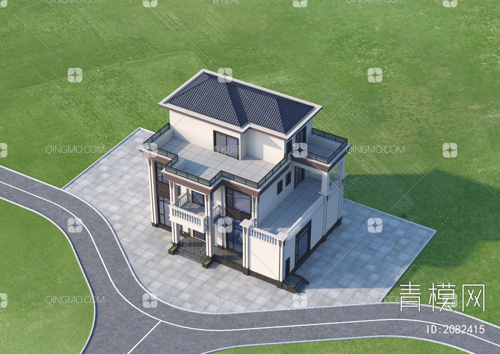 住宅3D模型下载【ID:2082415】