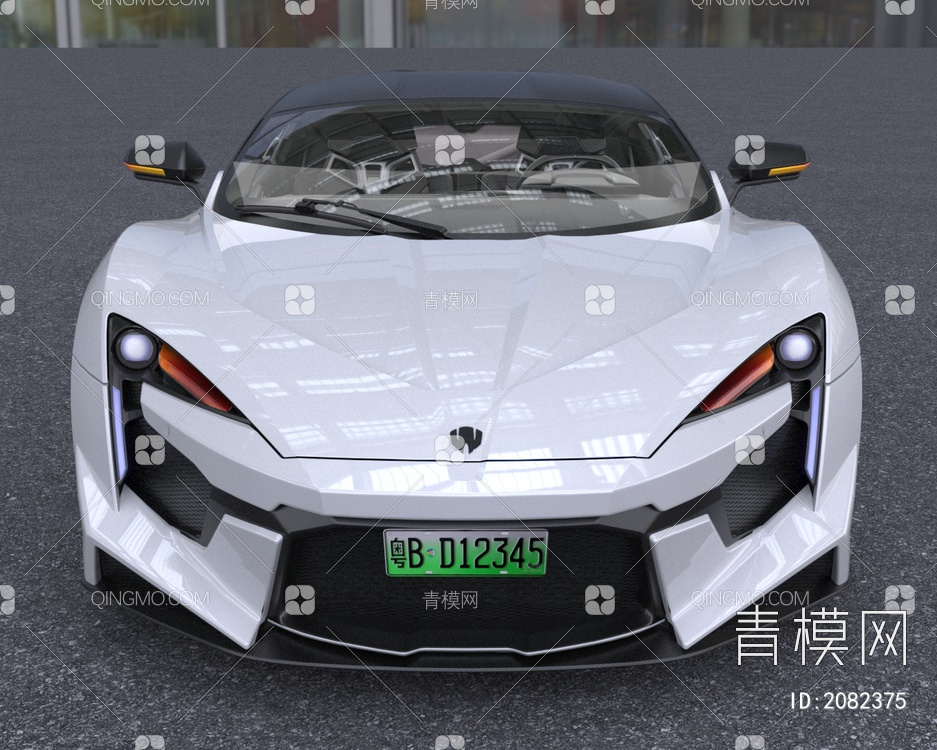 芬尼尔超跑跑车3D模型下载【ID:2082375】