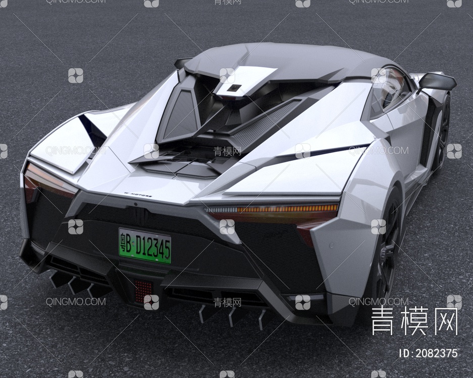 芬尼尔超跑跑车3D模型下载【ID:2082375】
