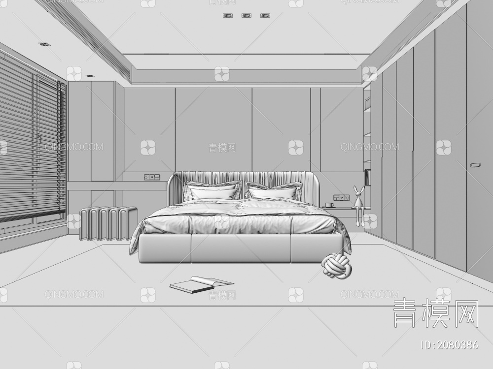 卧室3D模型下载【ID:2080386】