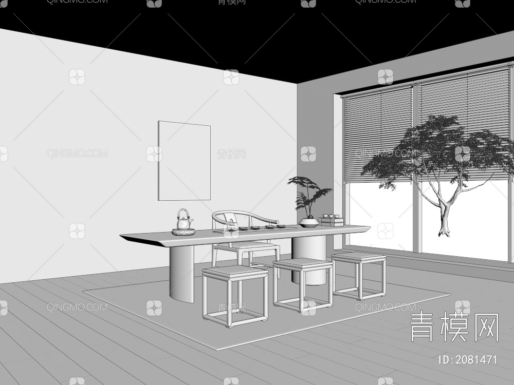 家居餐厅3D模型下载【ID:2081471】