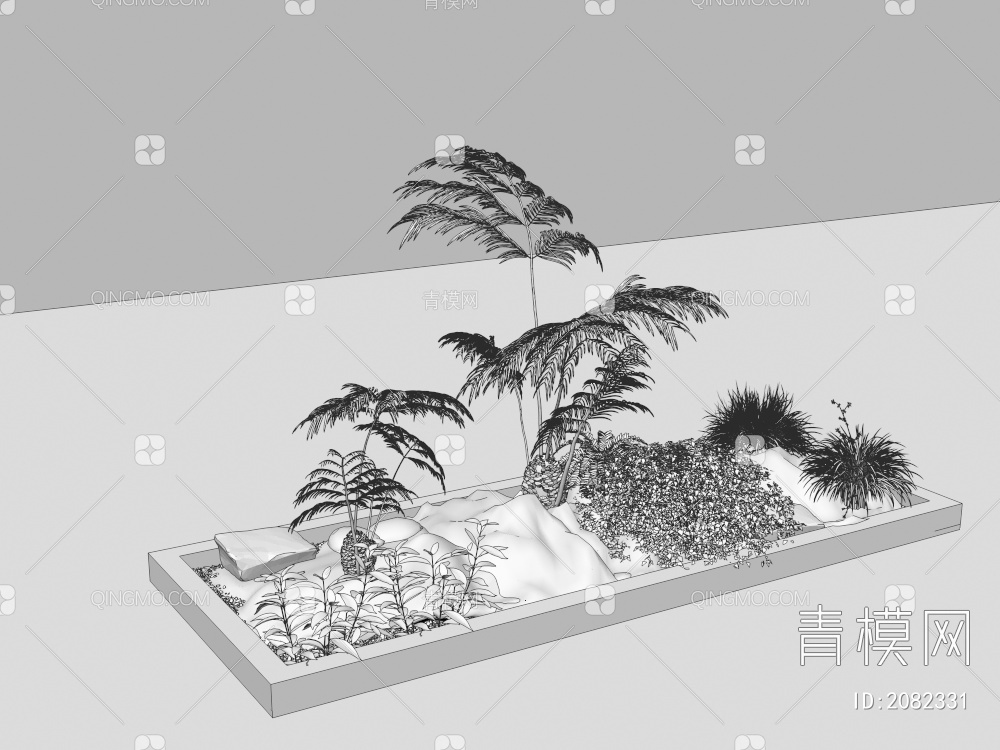 景观造景3D模型下载【ID:2082331】