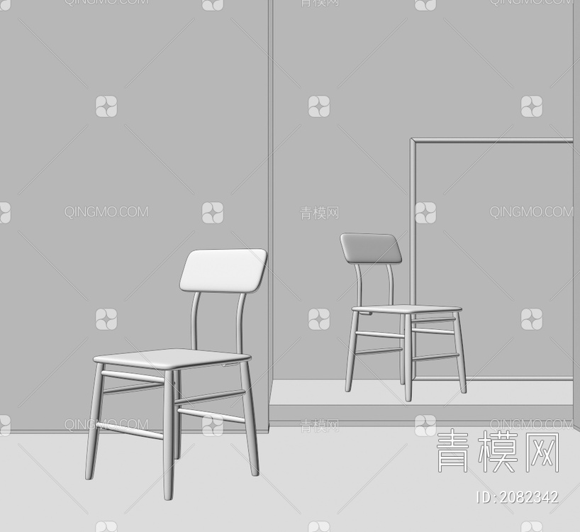 单椅3D模型下载【ID:2082342】