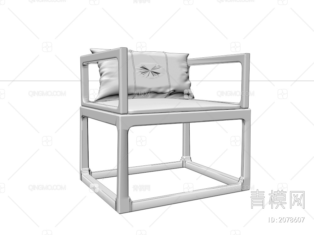 椅子 茶椅3D模型下载【ID:2078607】