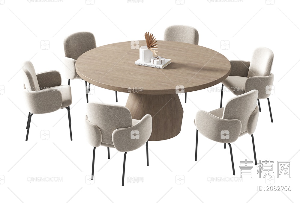 餐桌椅3D模型下载【ID:2082956】