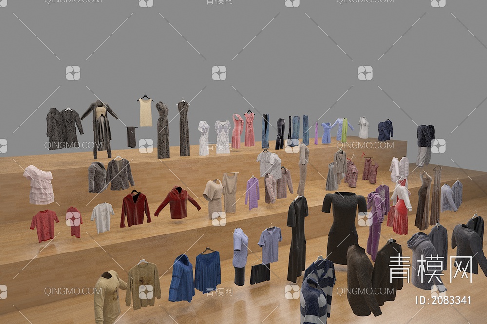 衣服 裤子 裙子3D模型下载【ID:2083341】