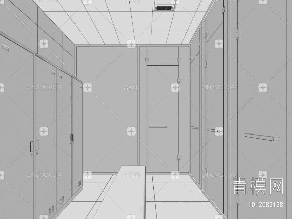 沐浴室 盥洗室 更衣室3D模型下载【ID:2083138】