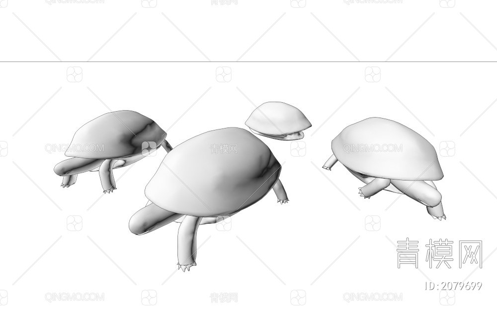 海龟3D模型下载【ID:2079699】