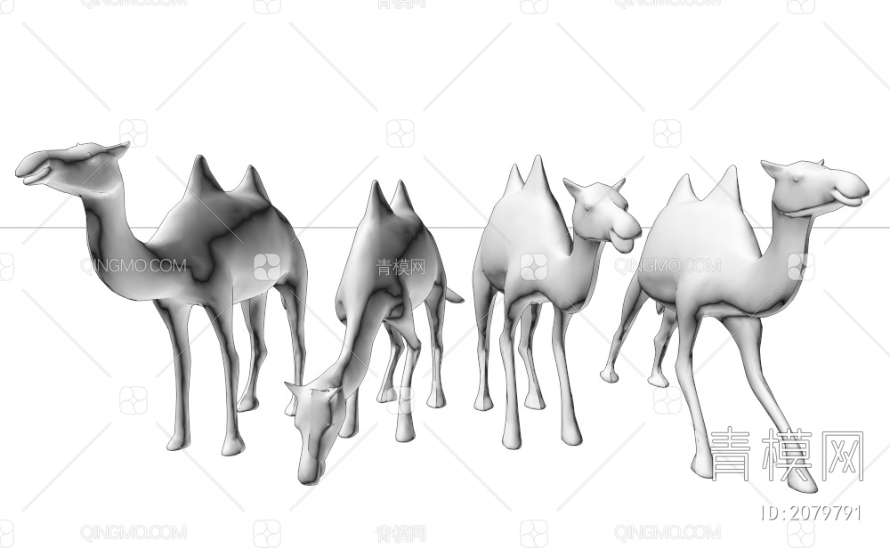 骆驼3D模型下载【ID:2079791】