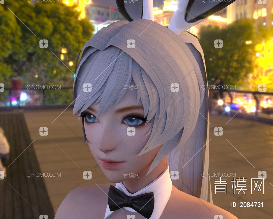 性感网袜蕾丝兔女郎3D模型下载【ID:2084731】