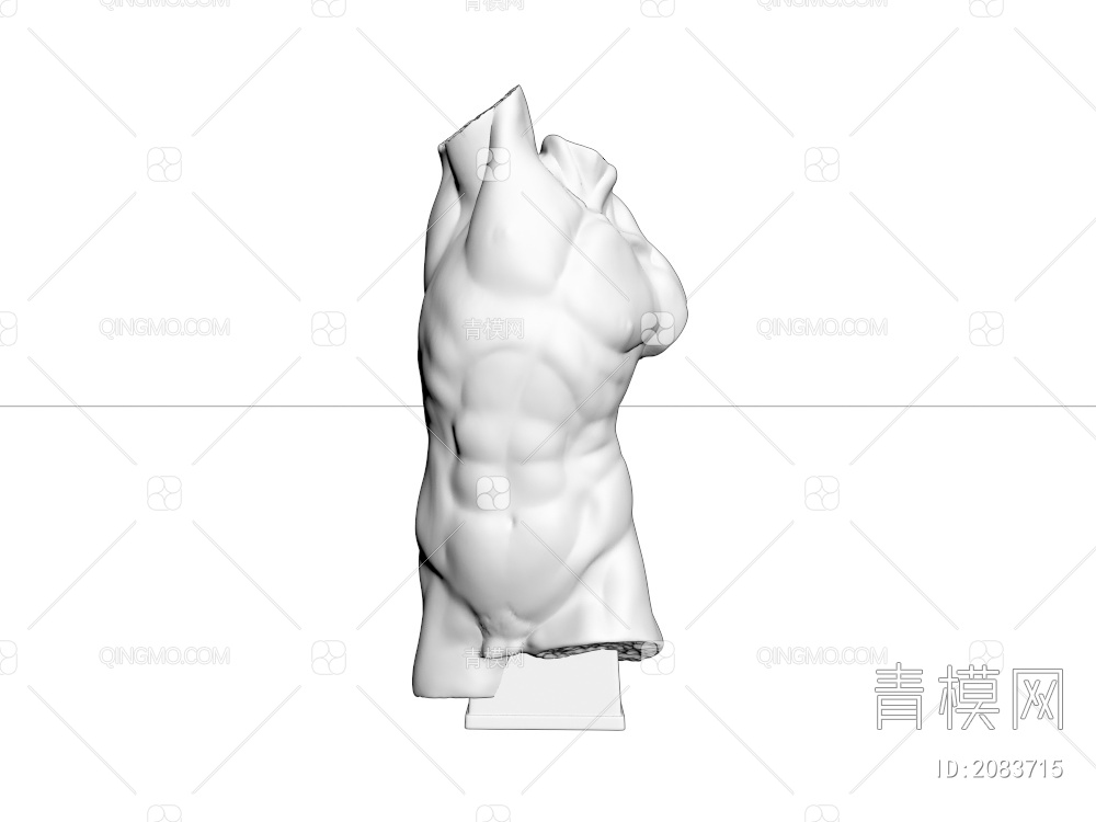 身躯雕像3D模型下载【ID:2083715】