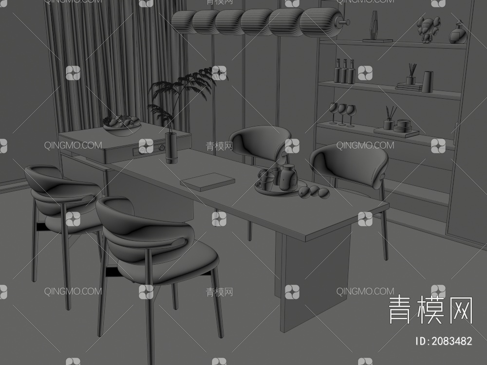餐厅3D模型下载【ID:2083482】