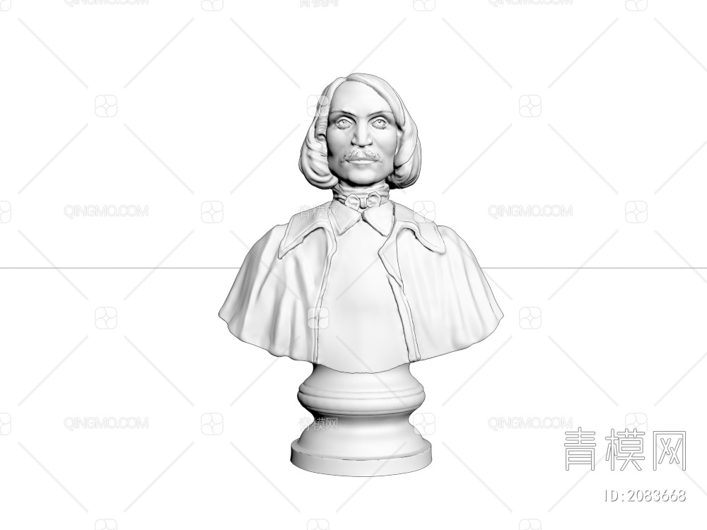 男石膏雕像3D模型下载【ID:2083668】