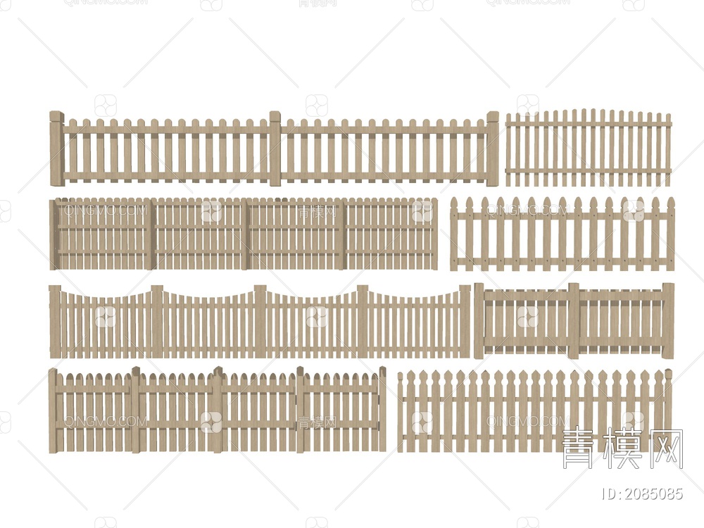 木围栏SU模型下载【ID:2085085】