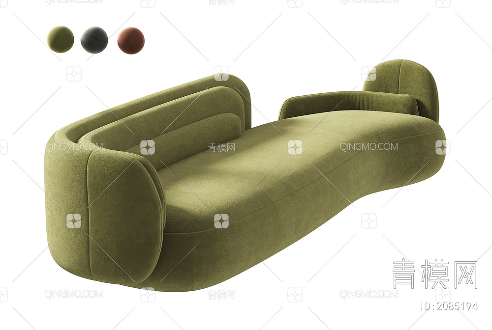 多人沙发3D模型下载【ID:2085194】