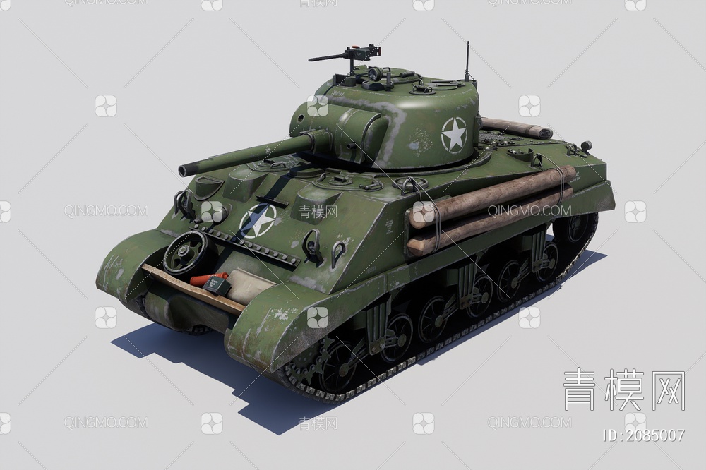 坦克3D模型下载【ID:2085007】