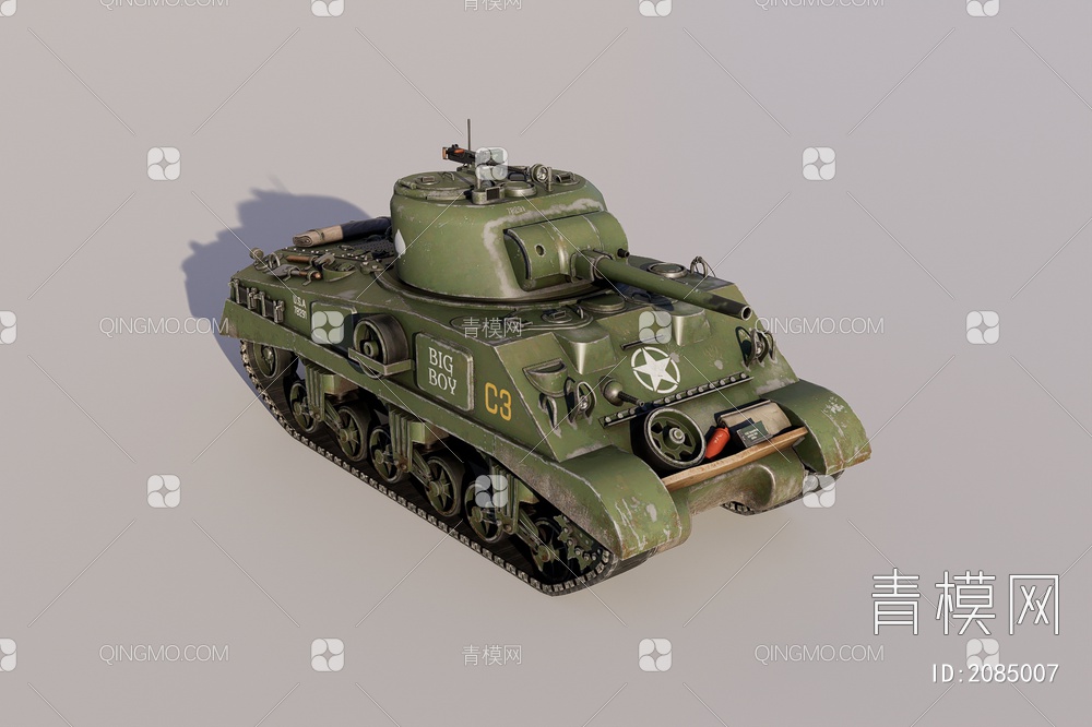 坦克3D模型下载【ID:2085007】