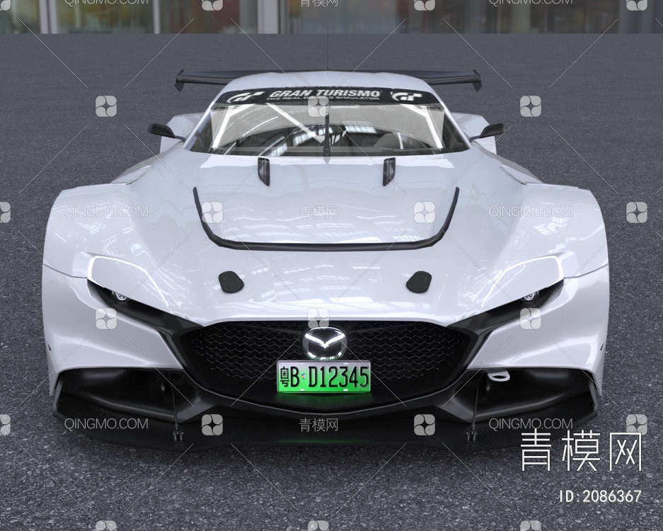 马自达RXVisionGT3Concept跑车汽车3D模型下载【ID:2086367】