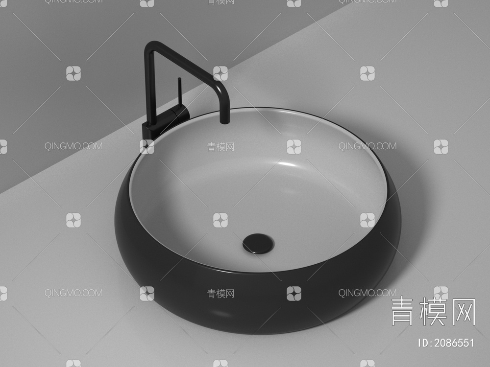 洗手台盆，台上盆，卫浴五金，卫浴洁具3D模型下载【ID:2086551】