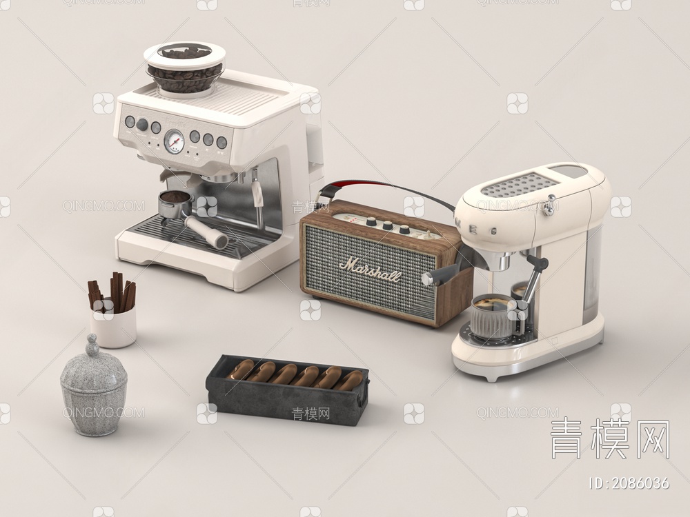 咖啡机3D模型下载【ID:2086036】