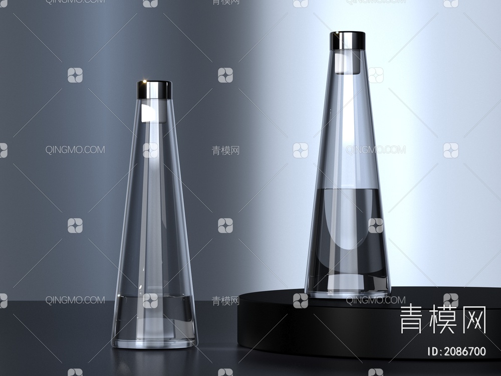 水瓶，醒酒器3D模型下载【ID:2086700】