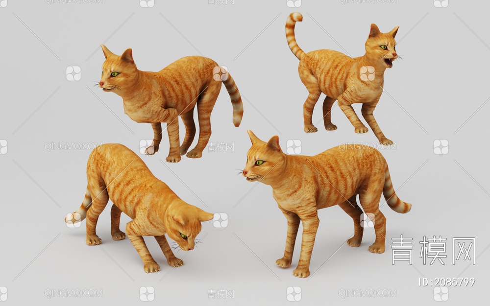 猫3D模型下载【ID:2085799】