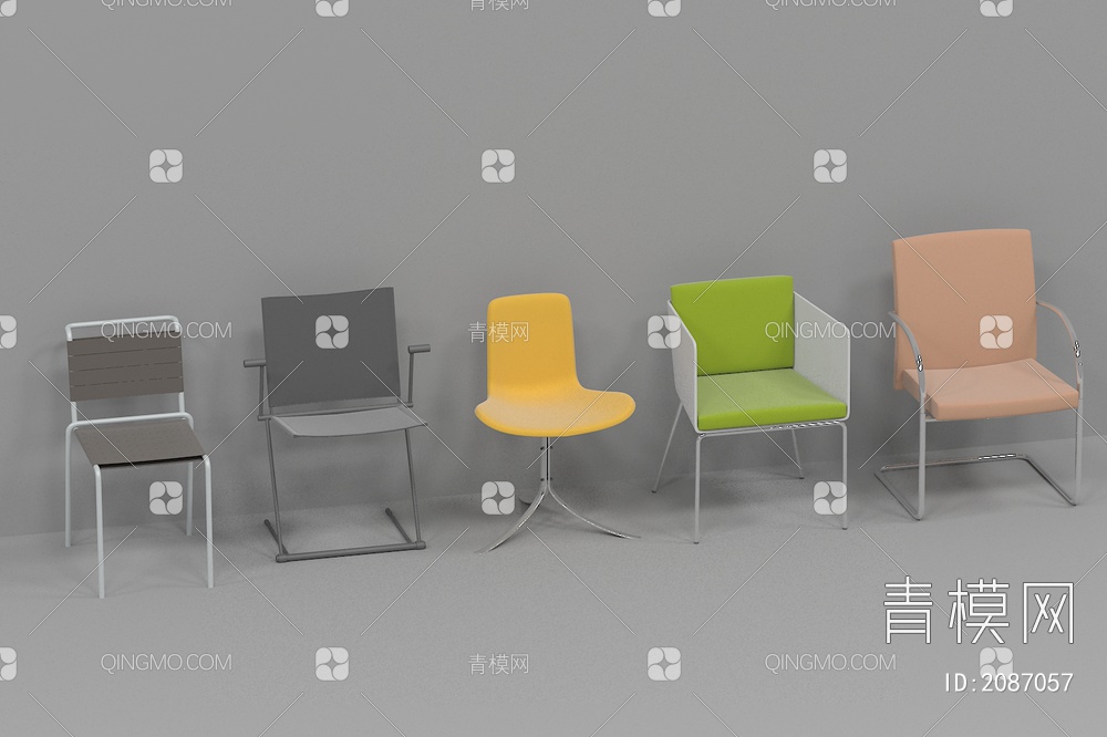 折叠户外椅 导演椅 转椅 会议室椅子 接待椅3D模型下载【ID:2087057】