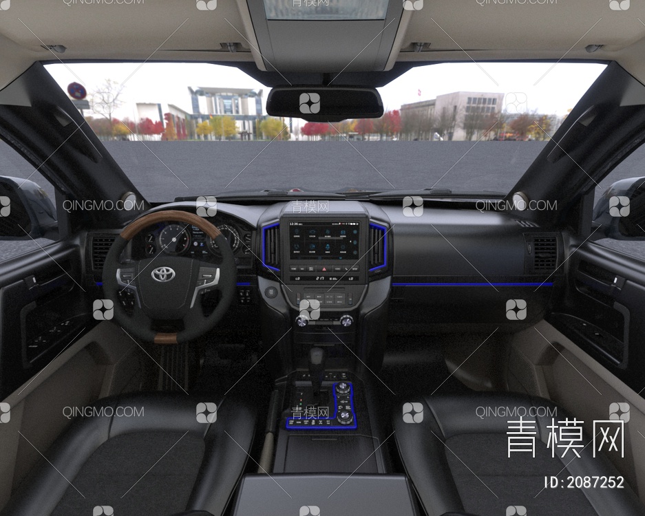 丰田兰德酷路泽LC200汽车3D模型下载【ID:2087252】