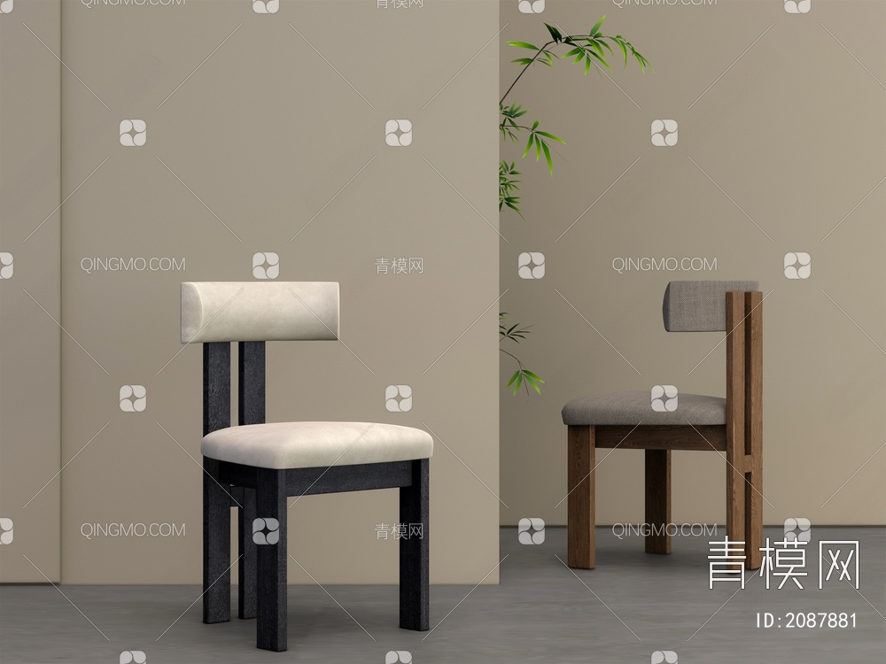 餐椅3D模型下载【ID:2087881】