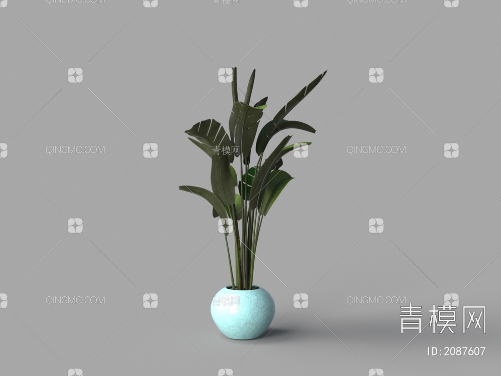 盆栽3D模型下载【ID:2087607】
