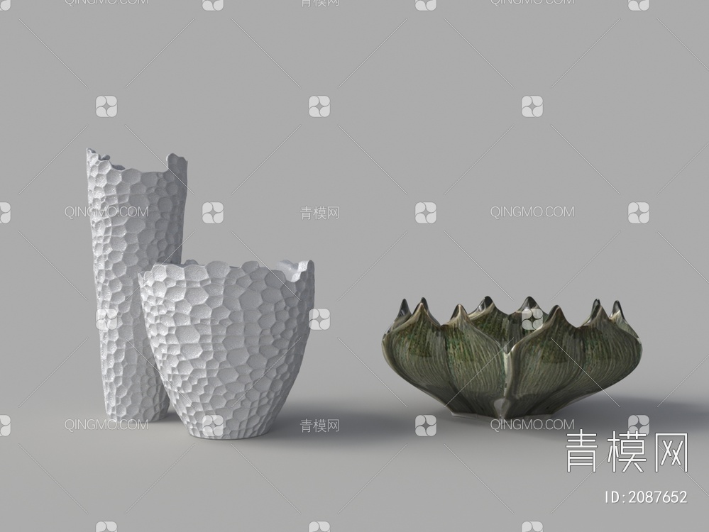 陶器摆件3D模型下载【ID:2087652】