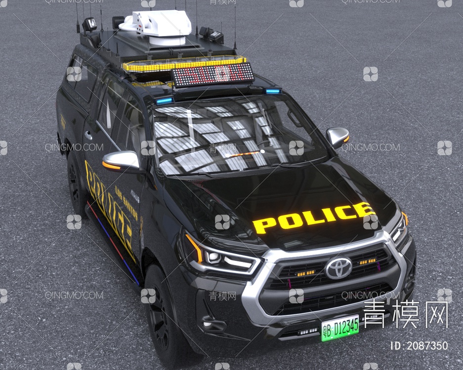 丰田卫星侦测带内饰3D模型下载【ID:2087350】