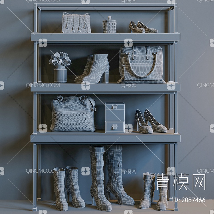 鞋架3D模型下载【ID:2087466】