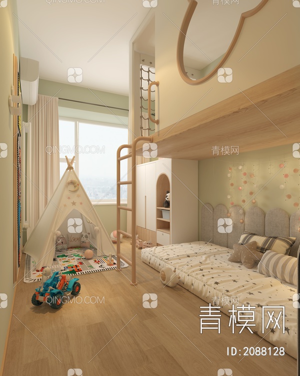 儿童房3D模型下载【ID:2088128】