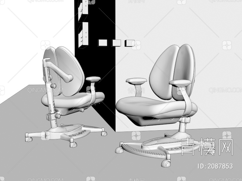 儿童椅3D模型下载【ID:2087853】