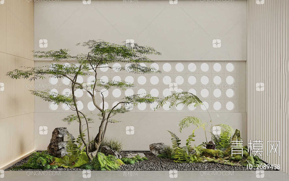 植物景观造景3D模型下载【ID:2089438】