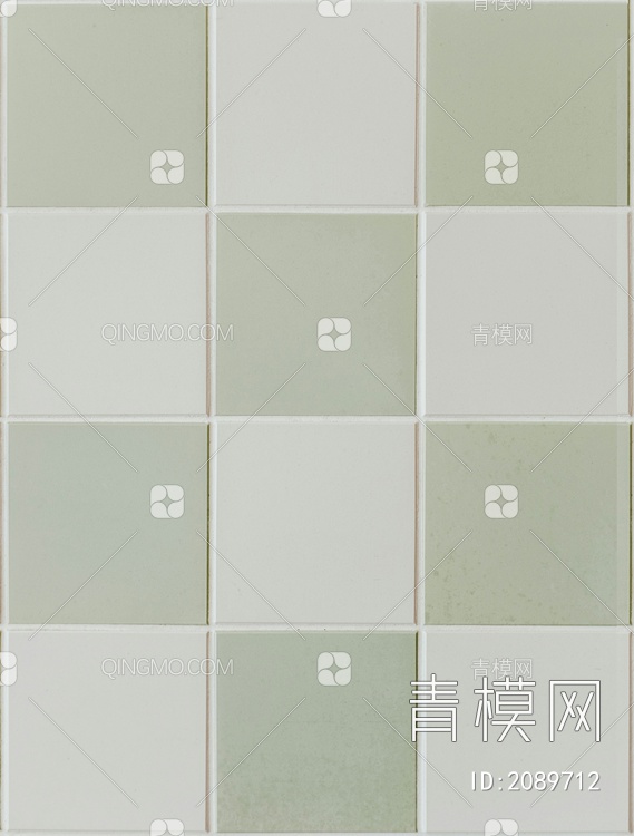 白绿瓷砖马赛克厨卫墙面贴图下载【ID:2089712】