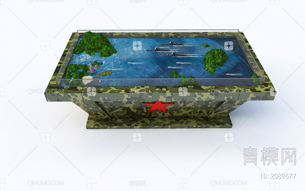 军事沙盘3D模型下载【ID:2089677】