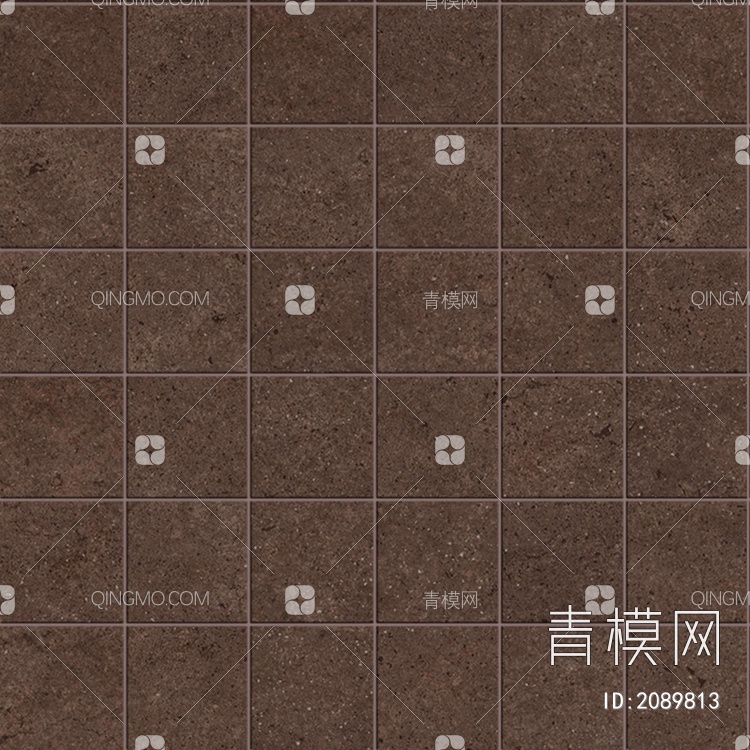 褐色瓷砖马赛克墙面贴图下载【ID:2089813】