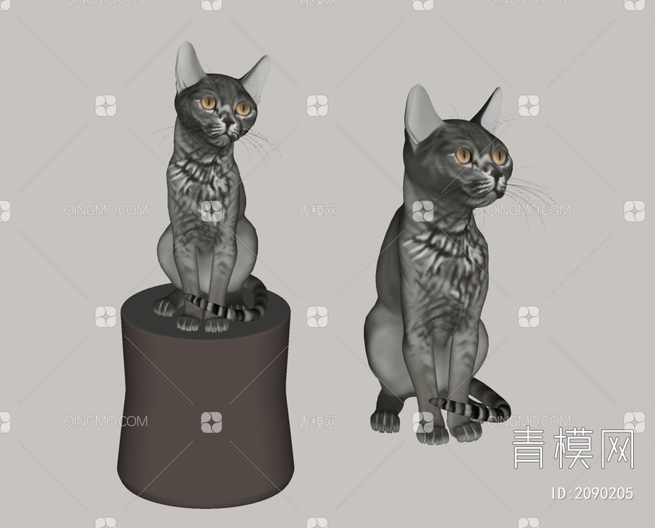 动物宠物猫SU模型下载【ID:2090205】