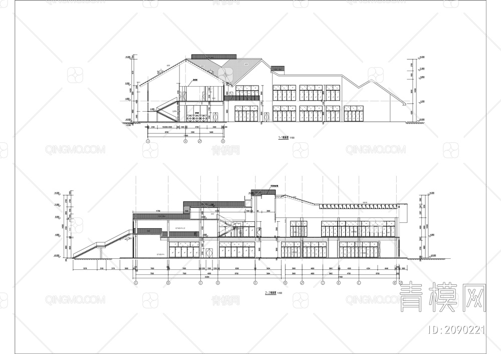 未来农业园区项目建筑施工图【ID:2090221】
